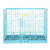 摺籠 3呎貓籠 包膠摺籠 (藍色) (顏色:藍/粉紅/其他色 及 款式隨機) (L91 x W56 x H67 CM)